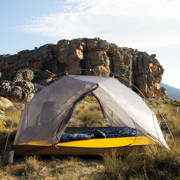 Палатка сверхлегкая двухместная с футпринтом Naturehike Mongar NH17T007-M, 20D, серая 6927595708071 фото