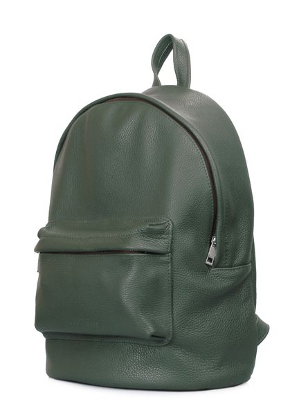 Рюкзак шкіряний POOLPARTY темно-зелений backpack-leather-darkgreen фото