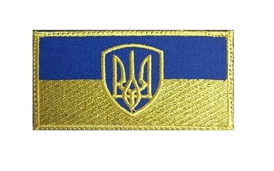 Шеврон флаг Украины 80х40 Patr_flag фото