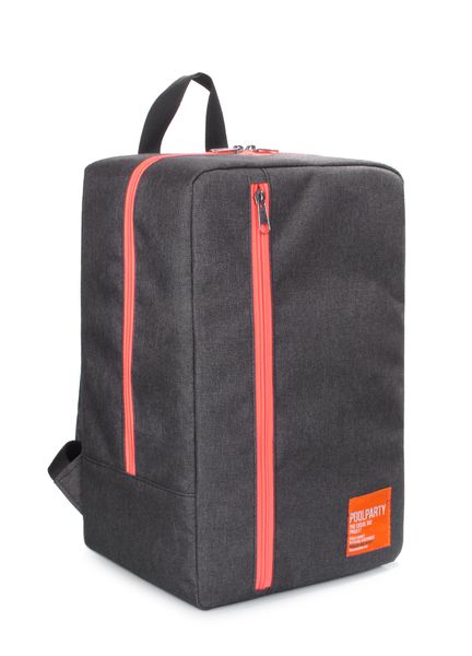 Рюкзак для ручної поклажі POOLPARTY Lowcost 40x25x20см Ryanair / Wizz Air / МАУ темно-сірий lowcost-graphite фото