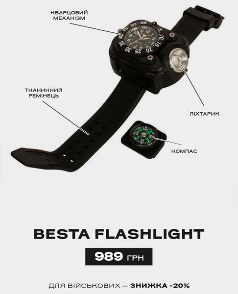 Besta FlashLight із компасом 9982 фото