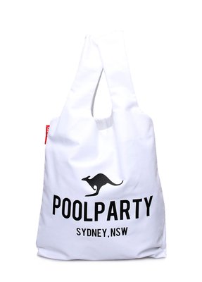 Коттоновая женская сумка POOLPARTY белая pool20-white фото