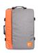 Рюкзак-сумка для ручної поклажі POOLPARTY Cabin 55x40x20см МАУ / SkyUp сіро-помаранчевий cabin-grey-orange фото