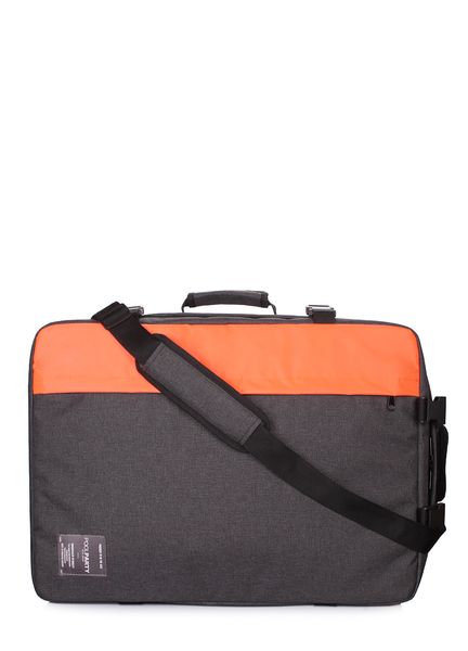 Рюкзак-сумка для ручної поклажі POOLPARTY Cabin 55x40x20см МАУ / SkyUp сіро-помаранчевий cabin-graphite фото