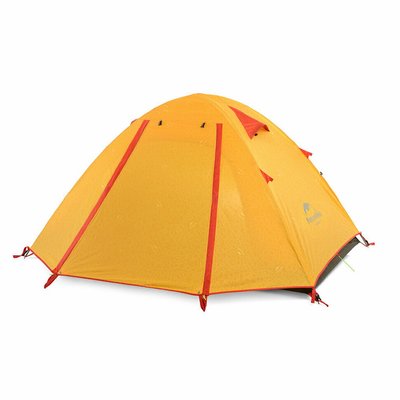 Палатка трехместная Naturehike P-Series NH18Z033-P, 210T/65D, оранжевая 6927595729656 фото