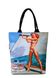 Бавовняна жіноча сумка POOLPARTY з трендовим принтом pool-navy-chicks фото 1