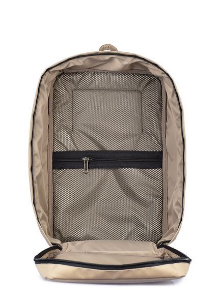 Рюкзак для ручной клади POOLPARTY Hub 40x25x20см Ryanair / Wizz Air / МАУ бежевый hub-beige фото