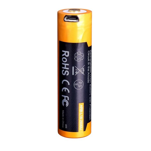 Аккумулятор 18650 Fenix ​​(2600 mAh) micro usb зарядка ARB-L18-2600U фото