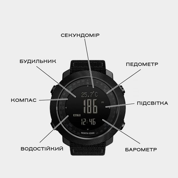 Часы North Edge Apache Green 5BAR 9998 фото