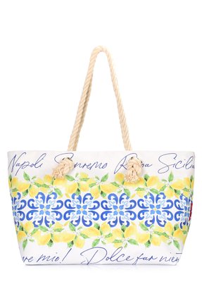 Летняя сумка POOLPARTY Bella с итальянским орнаментом bella-majolica фото