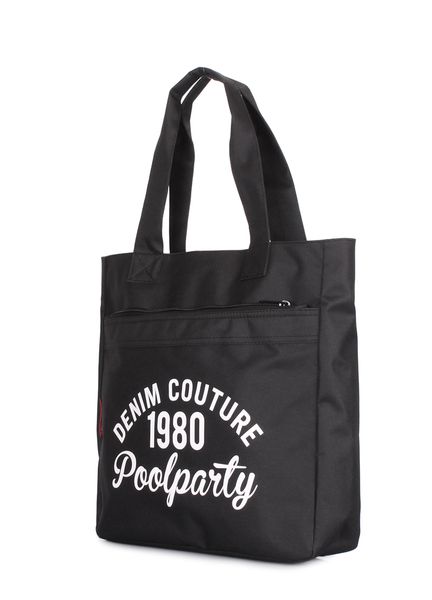 Повсякденна текстильна сумка POOLPARTY Old School чорна oldschool-oxford-black фото