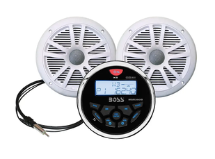 Комплект мультимедіа системи Boss Marine MCKGB350W фото