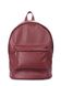 Рюкзак кожаный POOLPARTY бордовый backpack-leather-marsala фото
