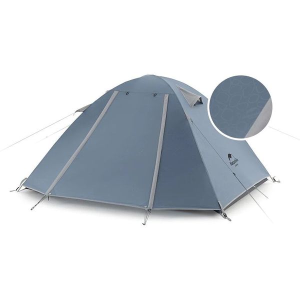 Палатка двухместная Naturehike P-Series NH18Z022-P, 210T/65D, темно-синяя 6927595783597 фото