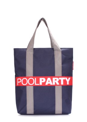 Повседневная текстильная сумка POOLPARTY Today синяя today-darkblue фото