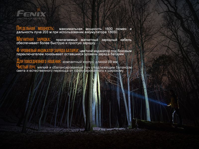 Фонарь ручной Fenix ​​E30R Cree XP-L HI LED E30R фото