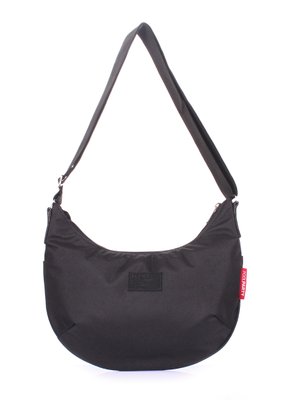 Жіноча текстильна сумка з ременем на плече POOLPARTY чорна pool-92-oford-black фото