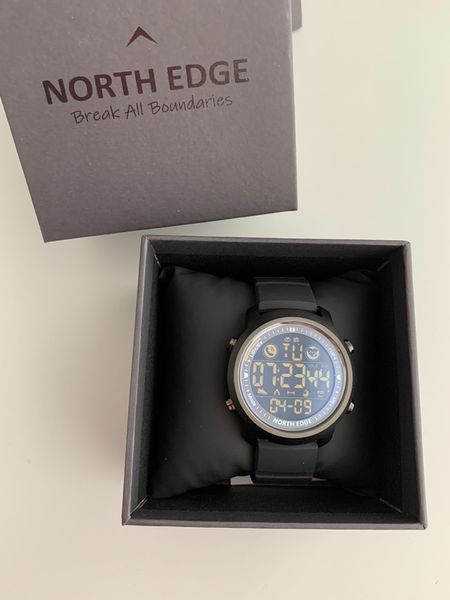 Годинник North Edge Laker Black 5BAR 9990 фото