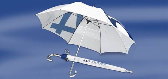Парусінова парасолька Sea Windbrella white/blue 923373641 фото