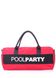 Спортивна-повсякденна текстильна сумка POOLPARTY Gymbag червона gymbag-red-black фото