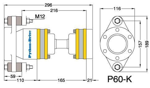 Эластичная муфта Python Drive P60-K P60-K фото