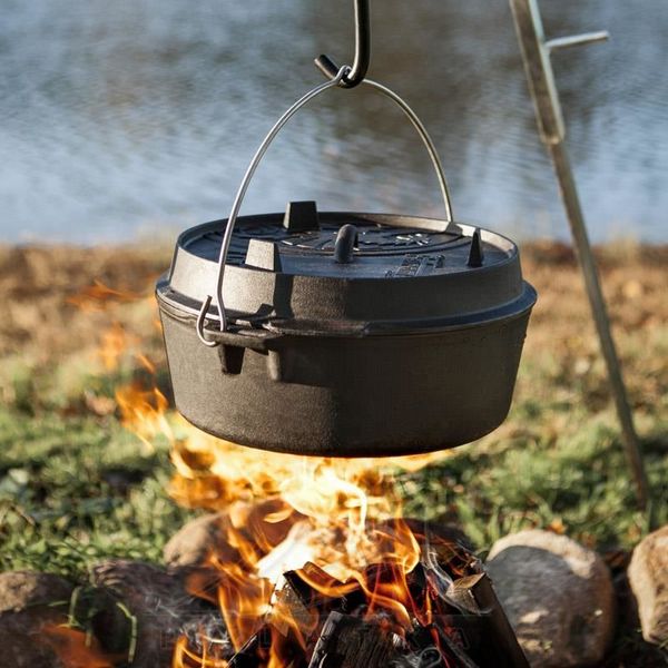 Казан-жаровня чавунна Dutch Oven плоске дно ft0.5-t фото