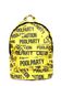 Міський рюкзак POOLPARTY з принтом CAUTION backpack-tape фото