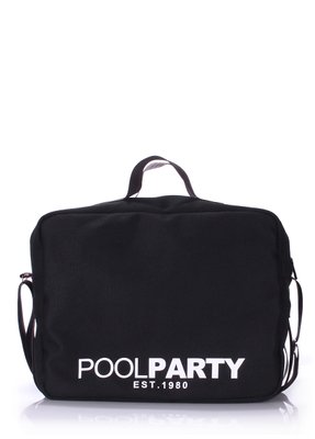 Текстильна сумка POOLPARTY Original з ременем на плече original-oxford-black фото