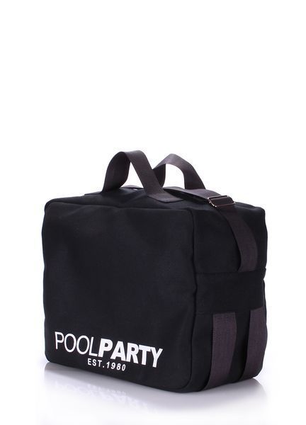 Текстильна сумка POOLPARTY Original з ременем на плече original-oxford-black фото