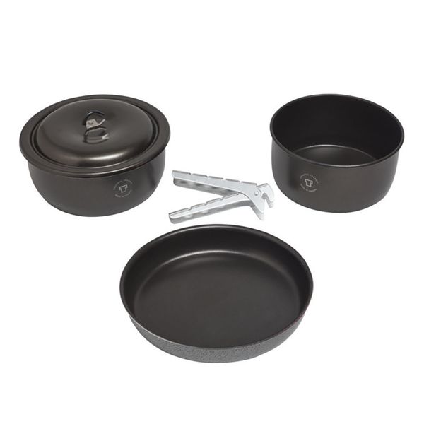 Набір посуду Trangia Tundra III 1.75/1.5 л (два котелки, сковорода, кришка, ручка, чохол) 401253 фото