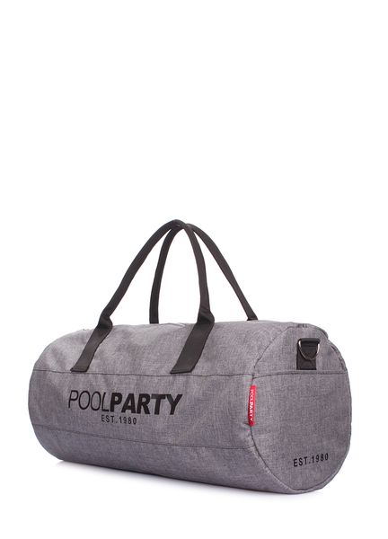 Спортивна-повсякденна текстильна сумка POOLPARTY Gymbag сіра gymbag-oxford-ripple фото