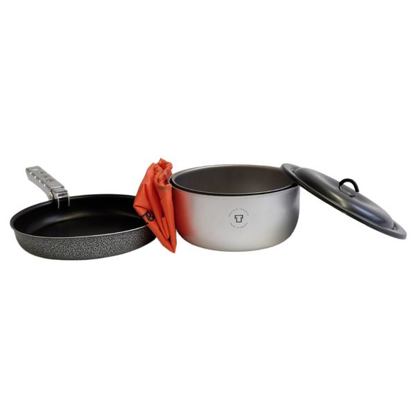 Набор посуды Trangia Tundra III-D 1.75 / 1.5 л (два котелка, сковорода, крышка, ручка, чехол) 402253 фото