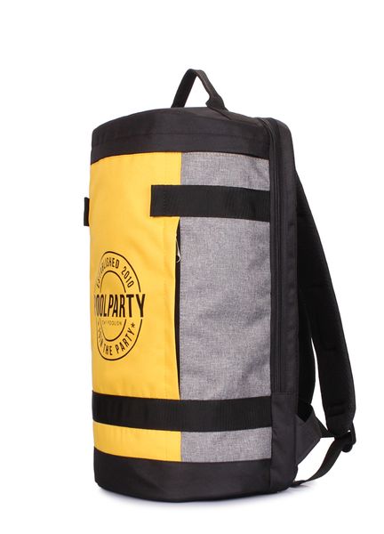 Рюкзак POOLPARTY Tracker с принтом tracker-yellow-grey фото