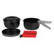 Набор посуды Trangia Tundra III Mini 1 л / 1 л (два котелка, сковорода, крышка, ручка, чехол) 404273 фото 1