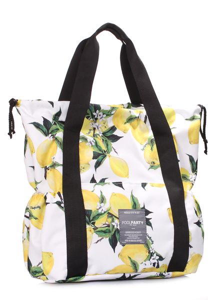 Женская сумка на шнурке POOLPARTY Felicita с лимонами felicita-lemons фото