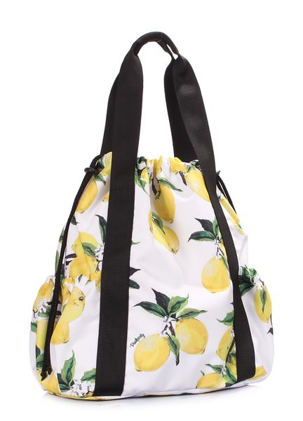 Жіноча сумка на шнурку POOLPARTY Felicita з лимонами felicita-lemons фото