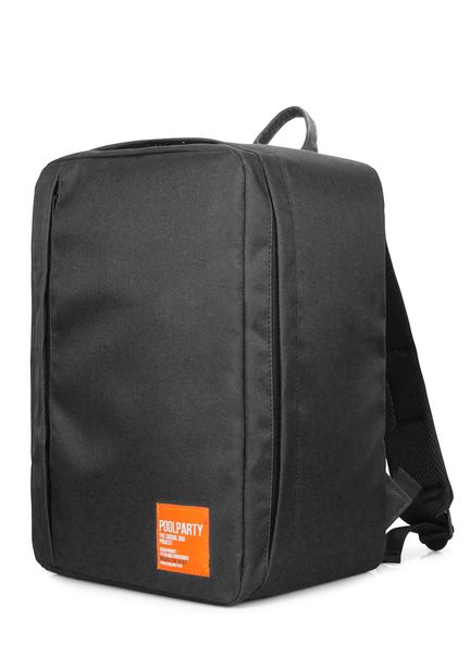 Рюкзак для ручной клади POOLPARTY Airport 40x30x20см Wizz Air / МАУ черный airport-black фото
