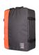 Рюкзак-сумка для ручной клади POOLPARTY Cabin 55x40x20см МАУ / SkyUp серо-оранжевый cabin-graphite фото 2