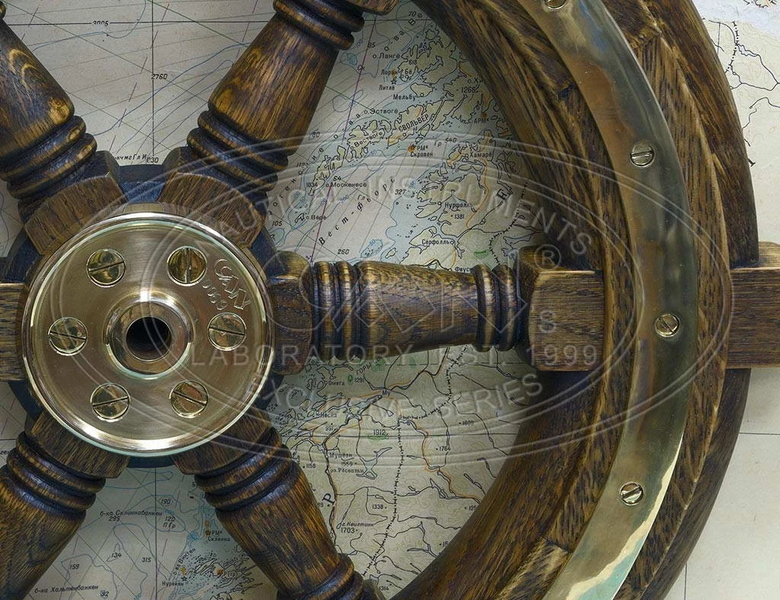 Штурвал Nautical Marine Oak Bronze 26" #0069 фото