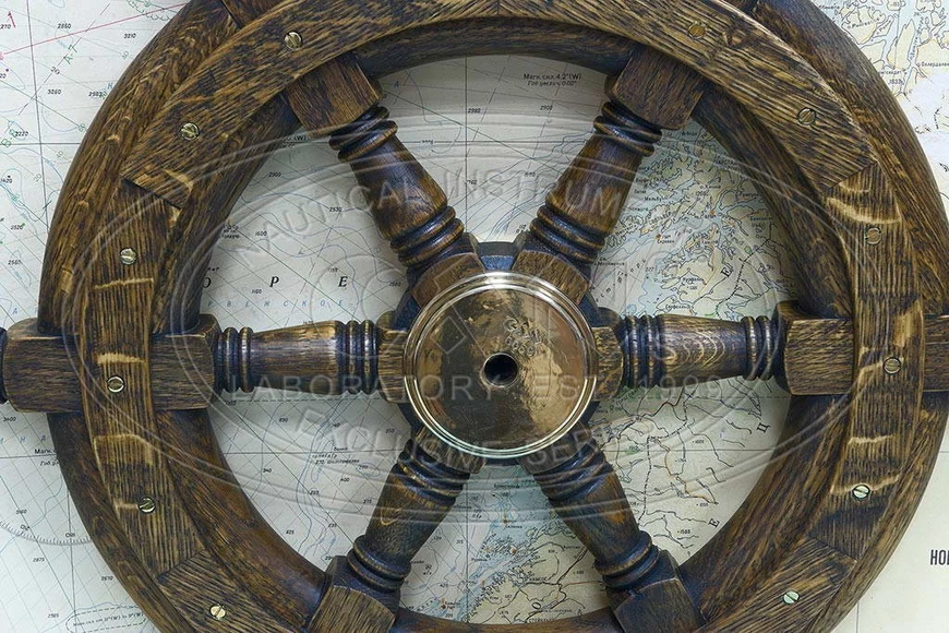 Штурвал Nautical Marine Oak Bronze 26" #0069 фото
