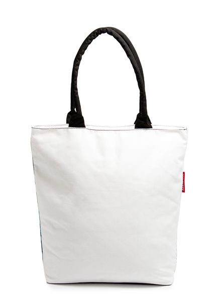 Коттоновая женская сумка POOLPARTY с трендовым принтом pool-navy-chicks фото