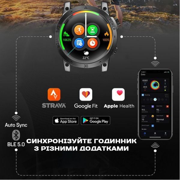 Часы North Edge CrossFit GPS Black с компасом 6011 фото