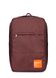 Рюкзак для ручной клади POOLPARTY Hub 40x25x20см Ryanair / Wizz Air / МАУ коричневый hub-brown фото